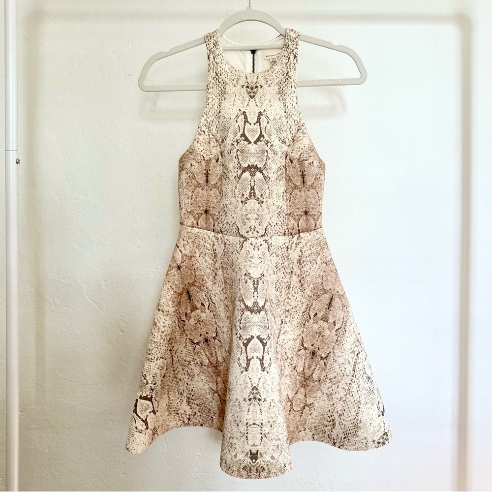 Urban Outfitters | Neutral Snakeskin Print Dress